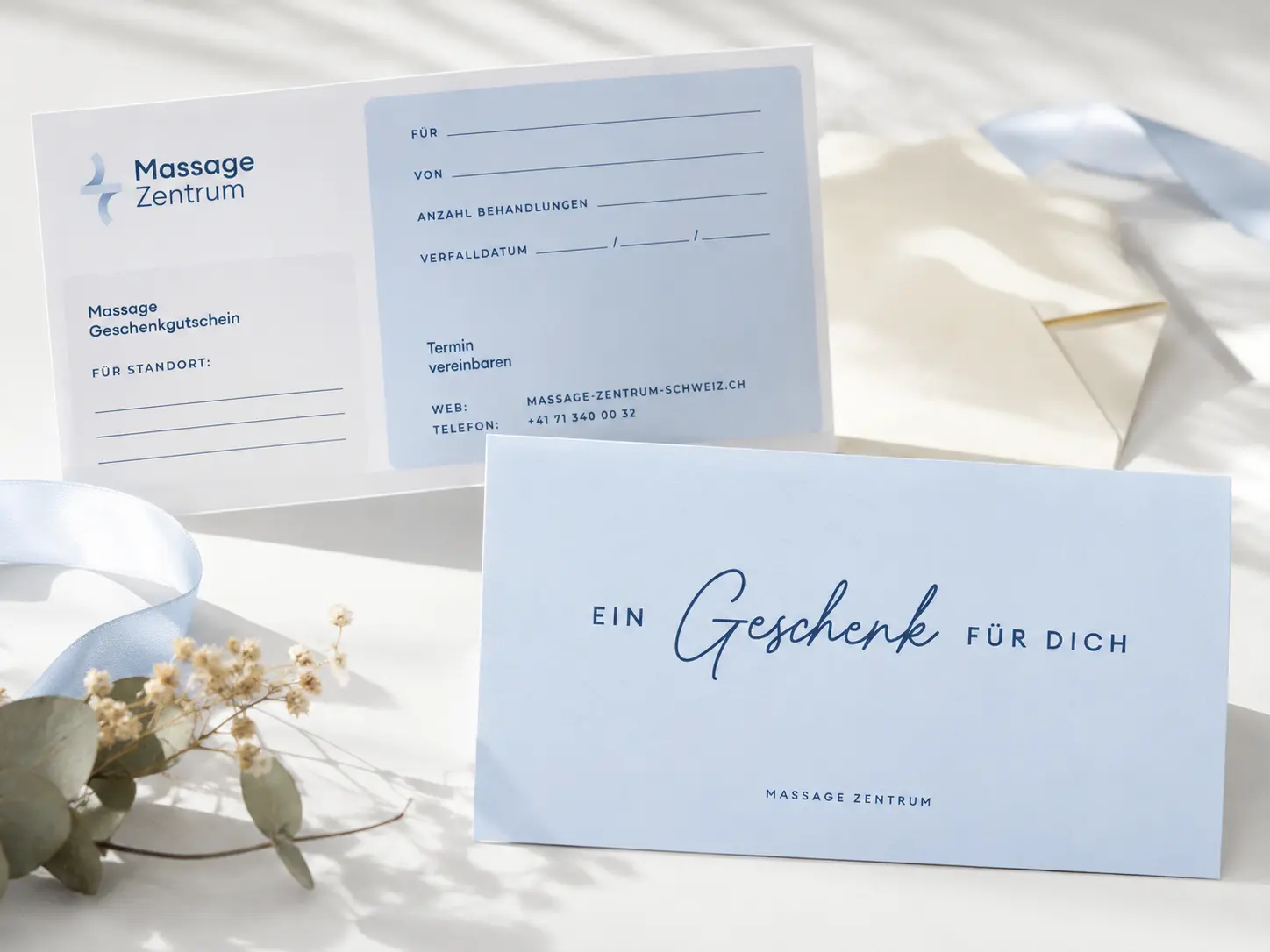 Massage-Gutschein für eine Behandlung im Massage Zentrum Villmergen